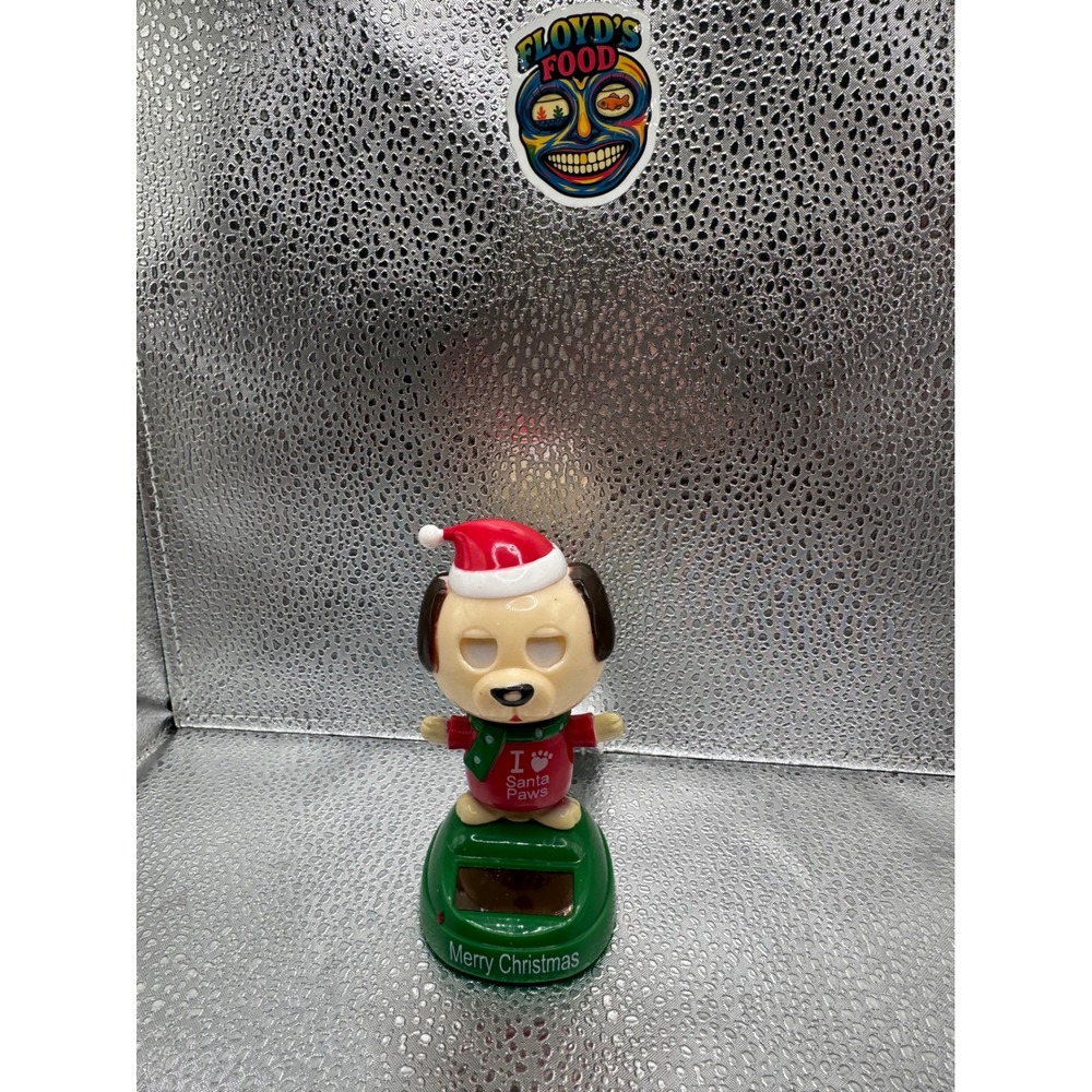 Solar Powered‎ Dancing Dog Merry Christmas Santa Paws Toy